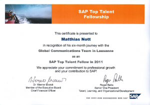 SAP Top Talent Fellow